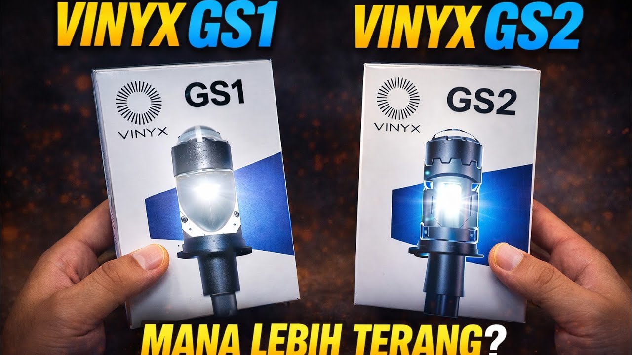 Review LED mini projector H4 Vinyx GS1 VS Vinyx GS2