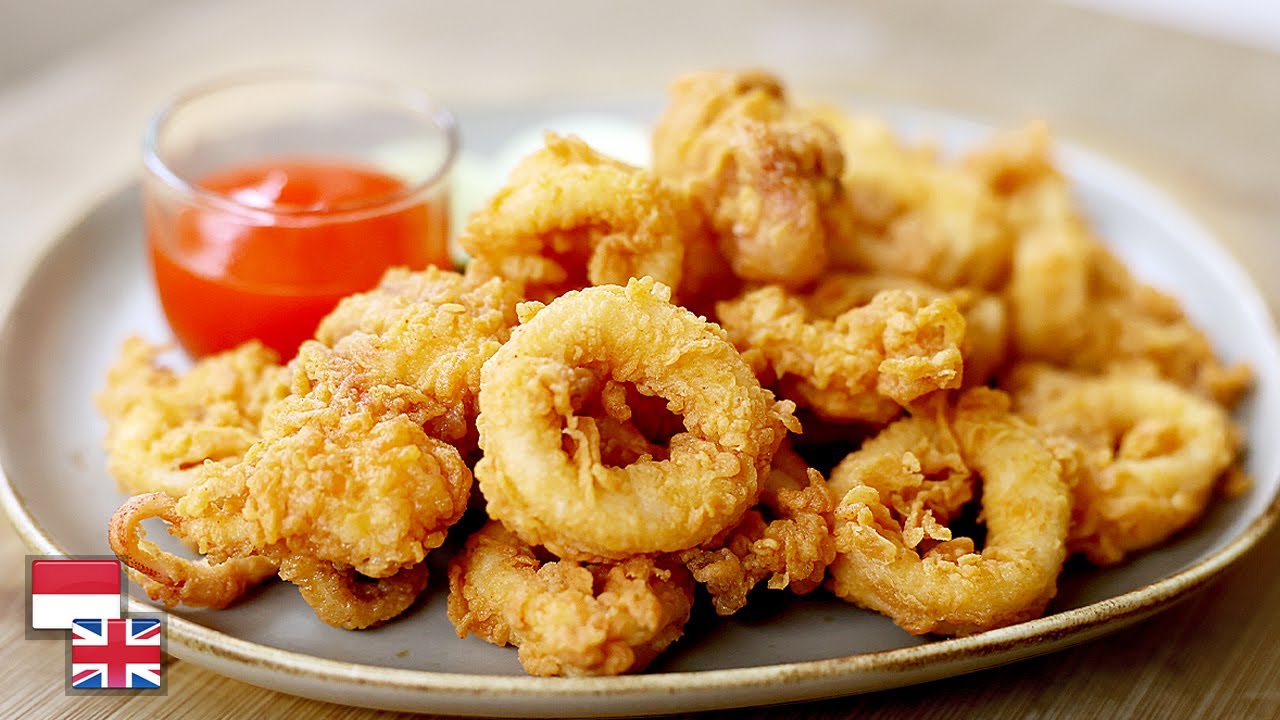 Empuk TETAP KRISPI Krenyes! Resep CUMI GORENG TEPUNG [Resep Calamari Crispy]
