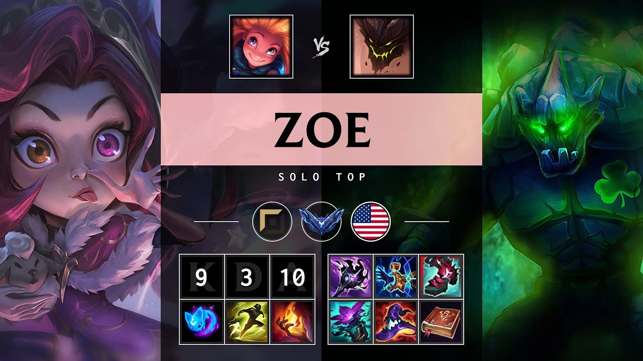 Zoe Top vs Malphite - NA Diamond Patch 25.16
