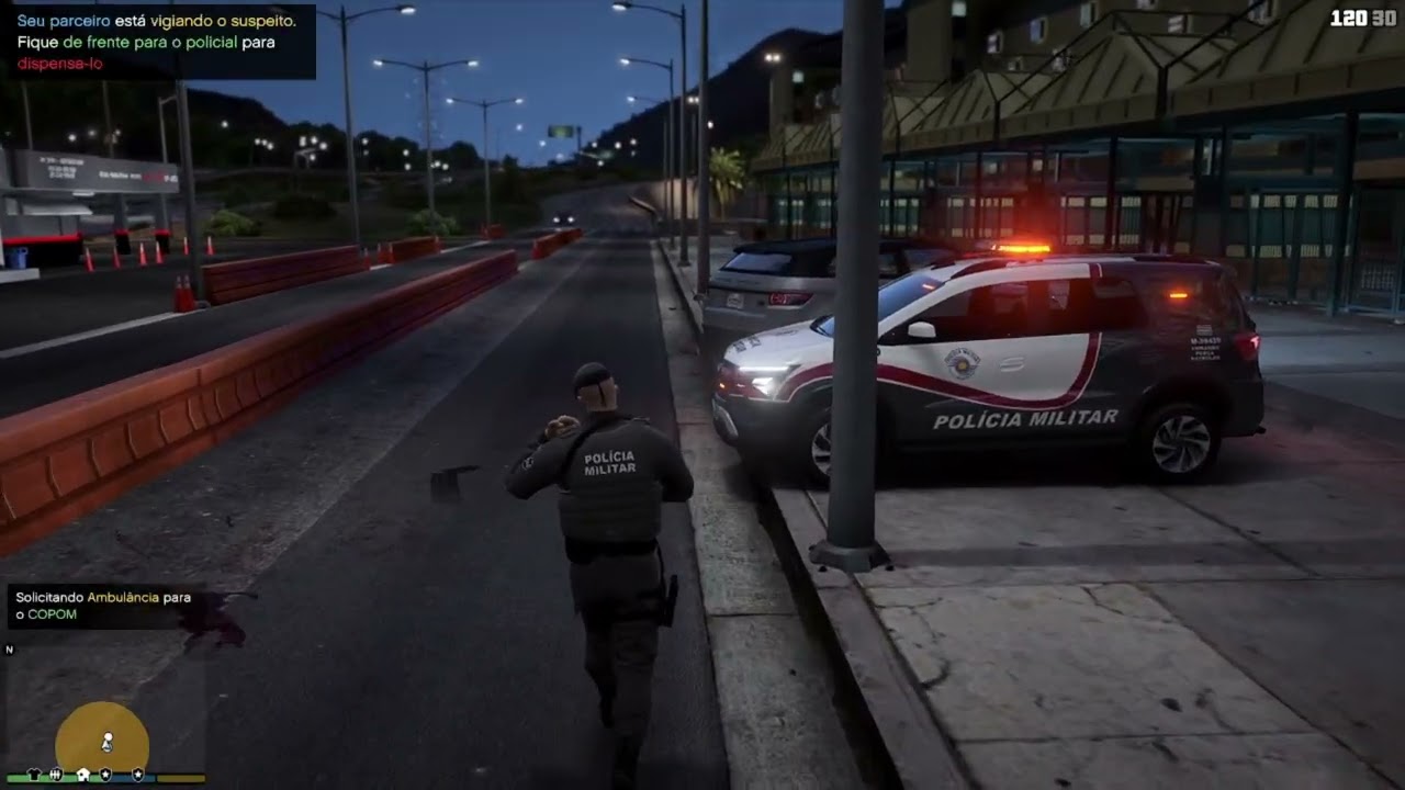 TENTOU FUGIR DA POLICIA BEBADO E NAO DEU CERTO GTA 5 PMESP