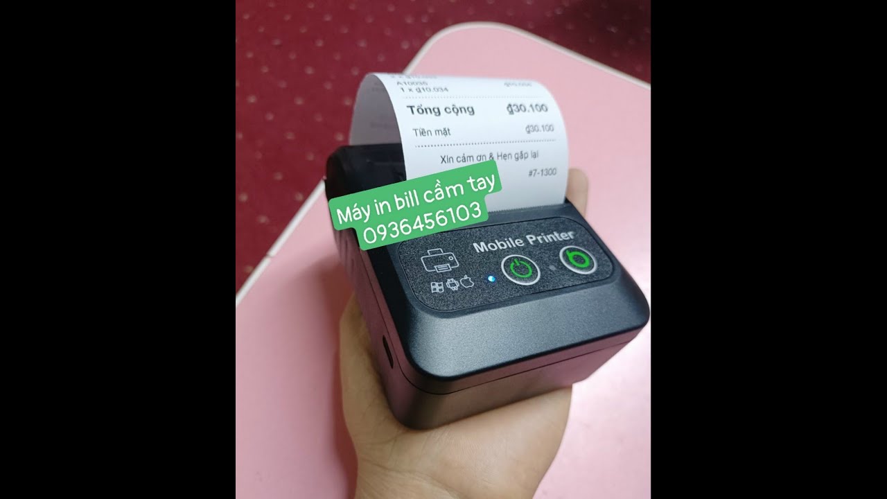 Cách sử dụng Máy in hoá đơn Bluetooth kết nối điện thoại khổ k57mm