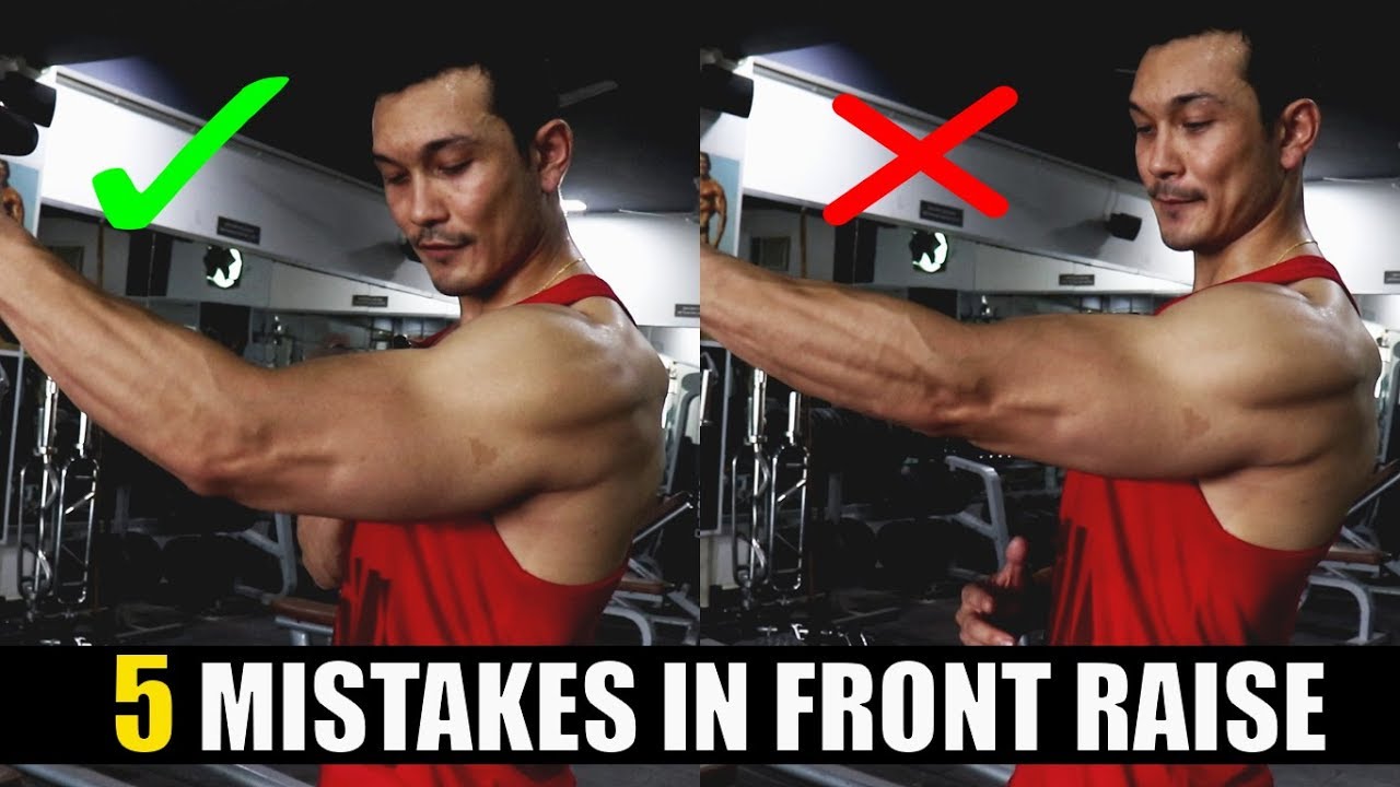FRONT RAISE DUMBBELL [5 खतरनाक ग़लतियां] STOP NOW !!