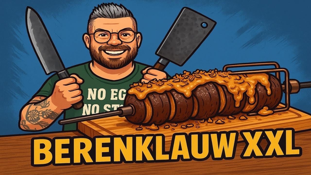 Berenklauw XXL van de kamado! Nooit meer naar de snackbar!🔥