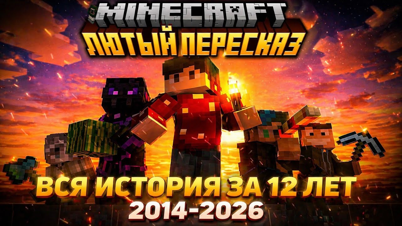 MINECRAFT Лютый Пересказ Моей Истории (2014-2026)