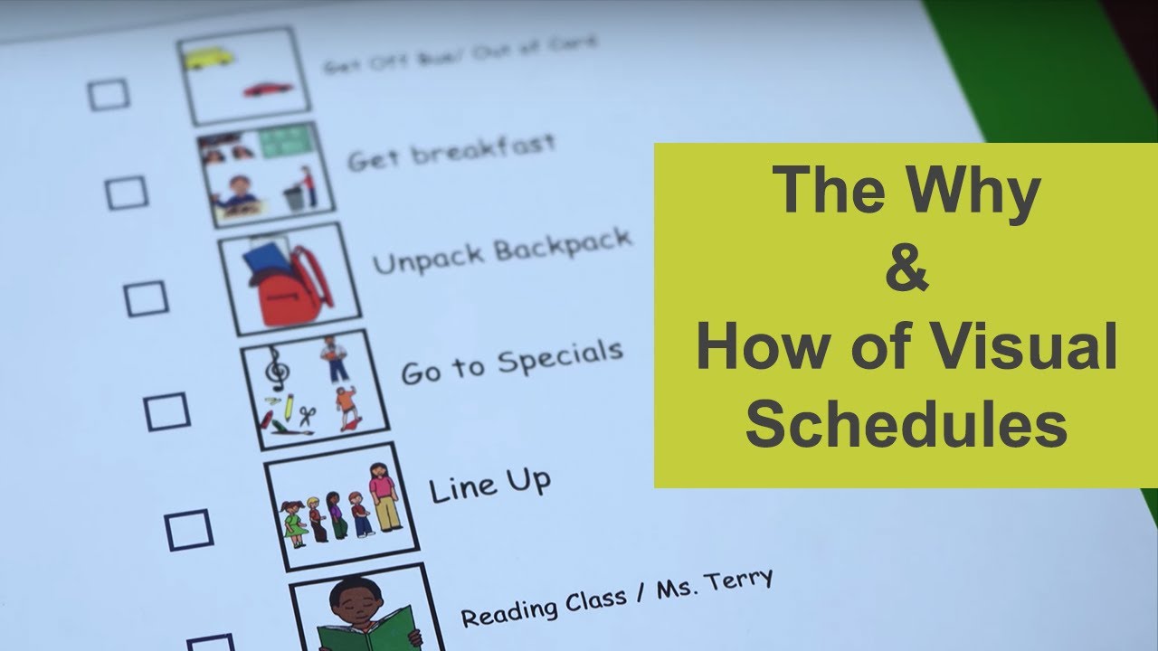 The Why & How of Visual Schedules