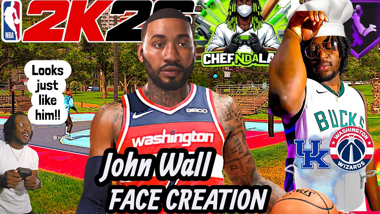 Самое реалистичное лицо Джона Уолла в NBA 2k26 (издание Chef's Edition) 💪🏾🔥🔥