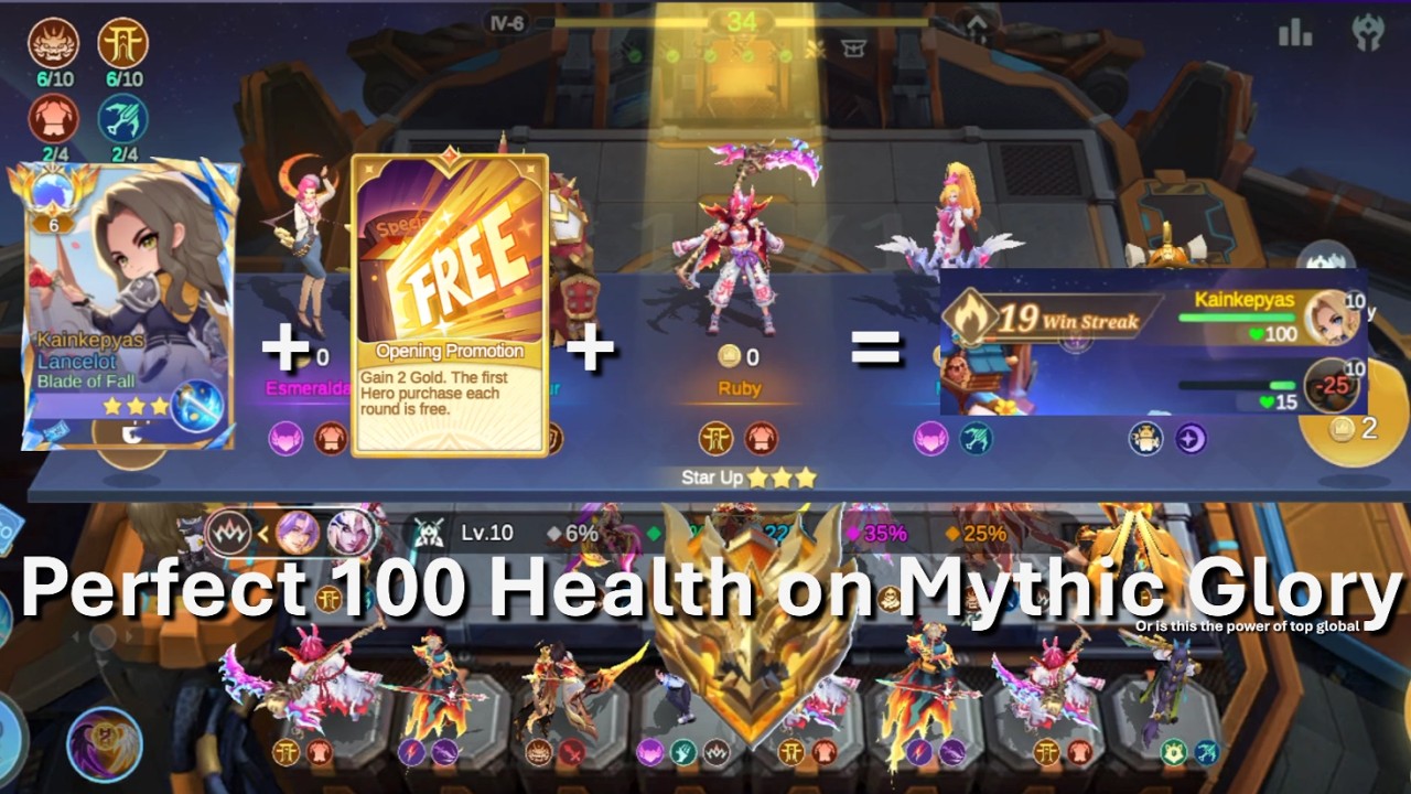 Magic chess Go Go | Perfect 100 on Mythic pt.1 #magicchessgogo #games #mlbb