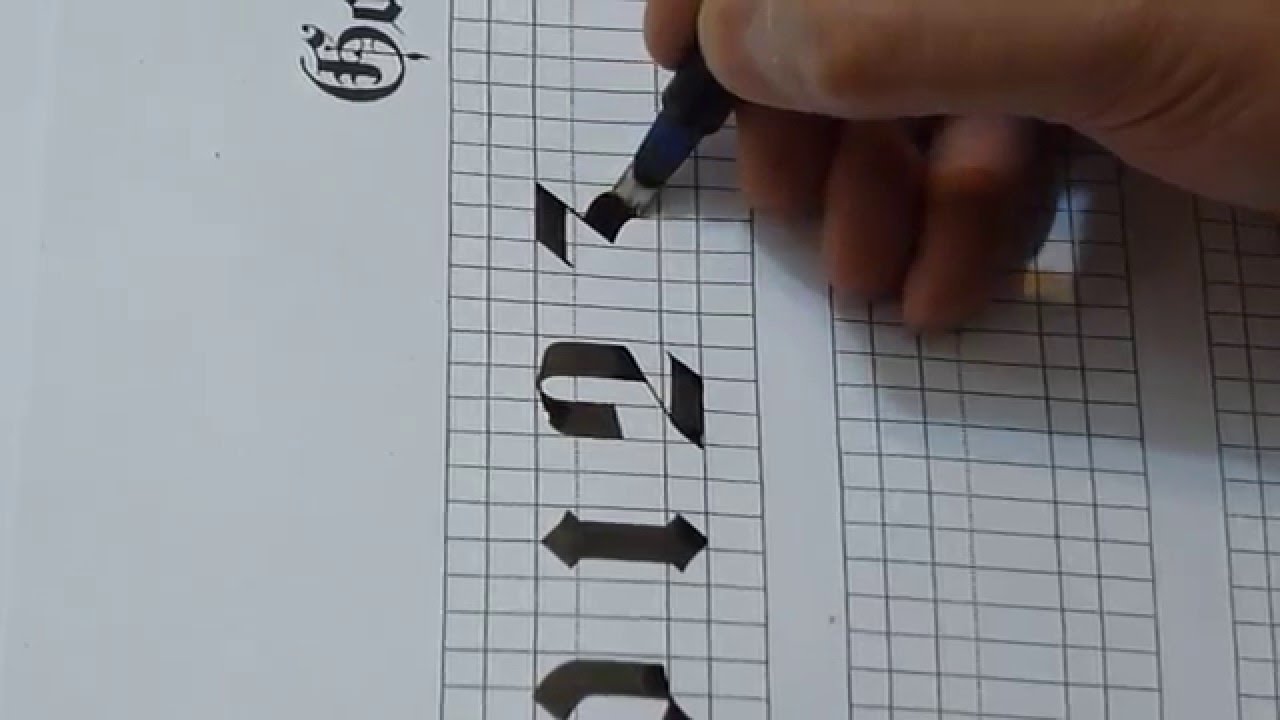 How to Write Gothic (Numbers:01234)