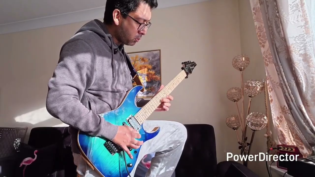 Hotel California @EaglesBand outro cover attempt by @AsadZaman | Somewhere in London  Ibanez 370ahmz