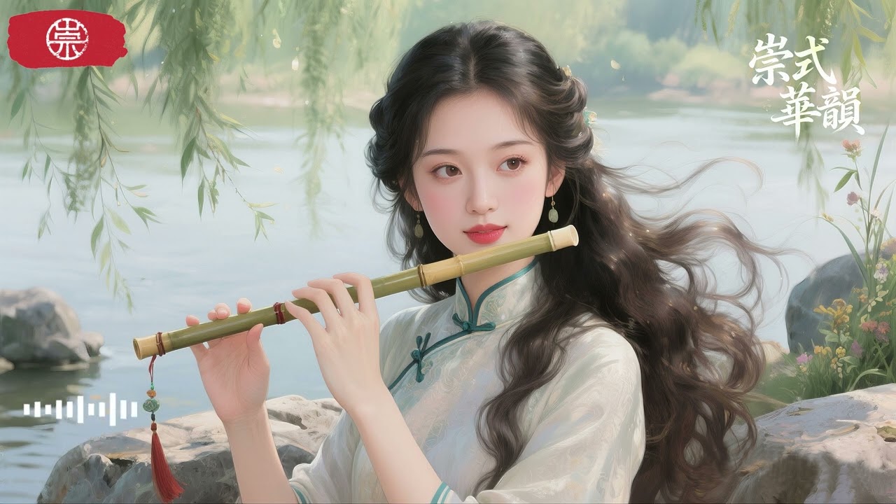 《崇式華韻 0008》|  碧波河畔楊柳條，隨風飄搖...