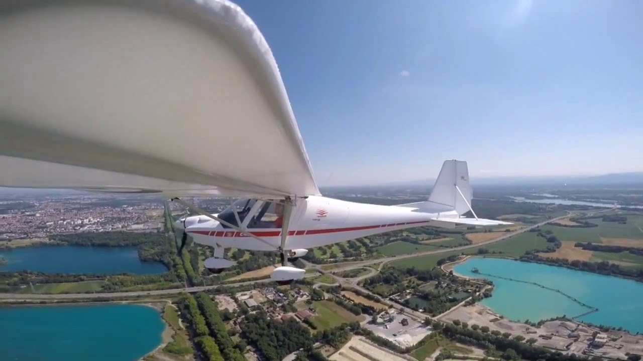 Allez retour Saverne Strasbourg- Neuhof en ULM 3 axes  ikarus C42