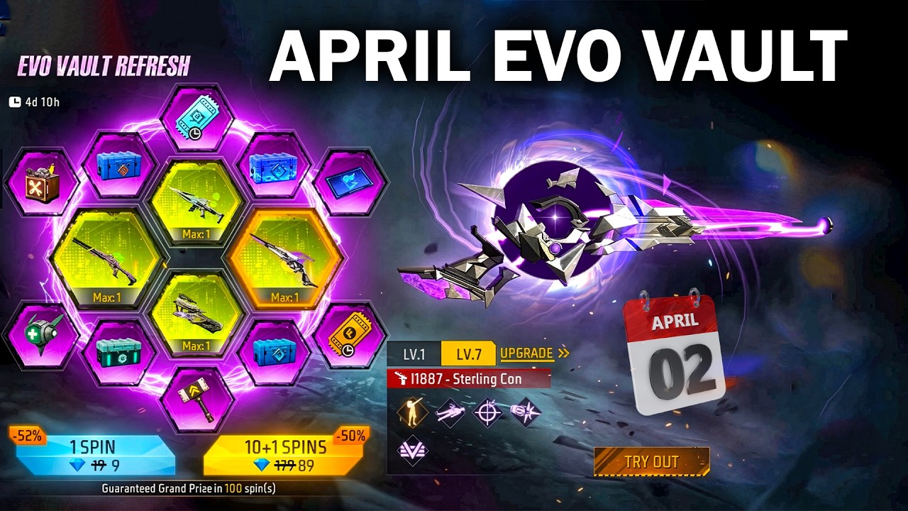 Upcoming Evo Vault Event 😱| Next Evo Vault 2 April Confirm? | April Evo Vault Free Fire