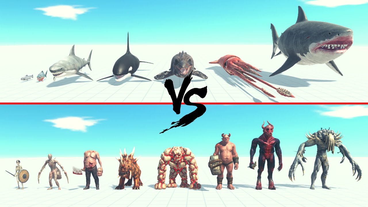 Aquatics Faction Vs Infernals Faction ARBS | Animal Revolt Battle Simulator
