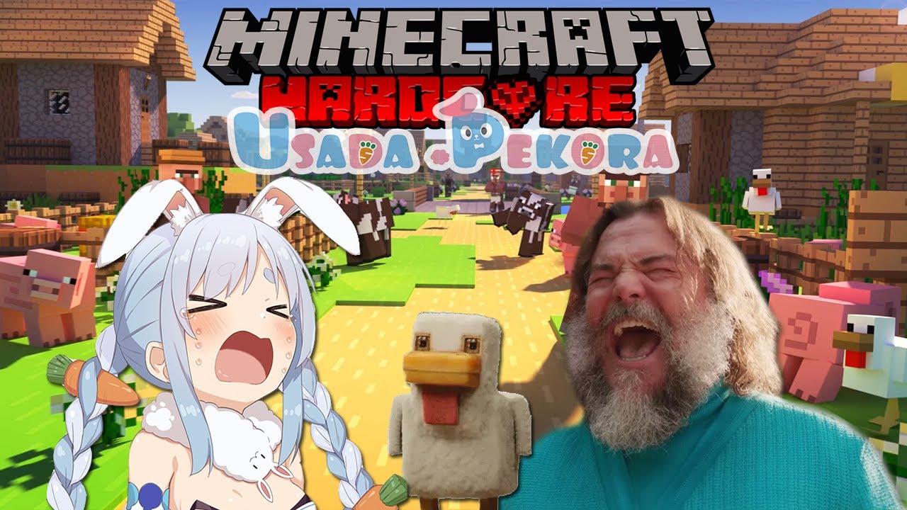 Usada Pekora Tries (4 Years Later) to beat Hardcore Minecraft