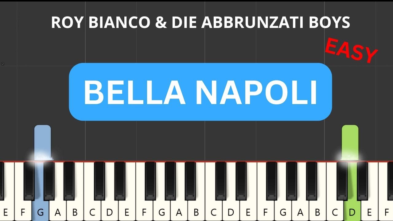 Roy Bianco & Die Abbrunzati Boys - Bella Napoli (Easy Piano Tutorial) (+Noten)