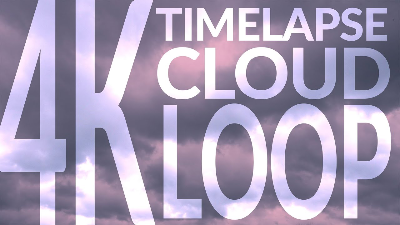 4K Timelapse Dark Clouds Loop with No sound