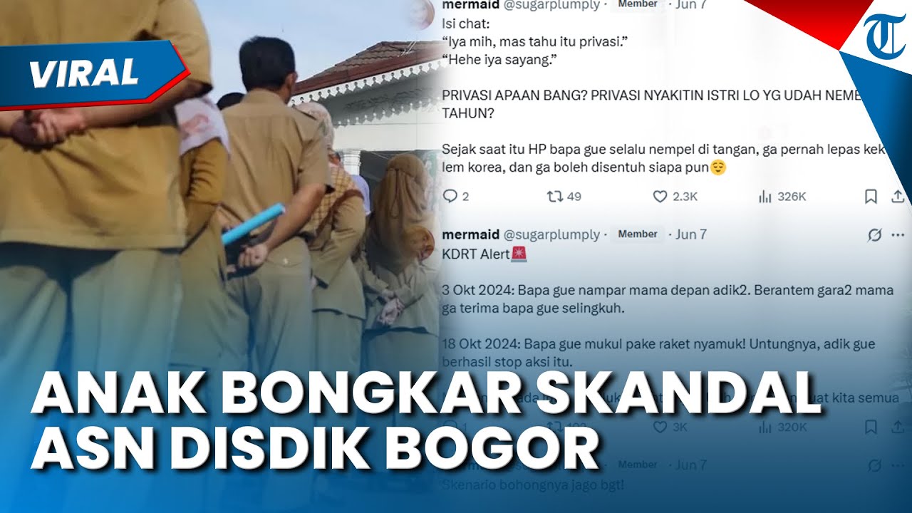 VIRAL ASN DISDIK BOGOR Selingkuh, Tampar Istri saat Chat Mesranya dengan Selingkuhan Ketahuan