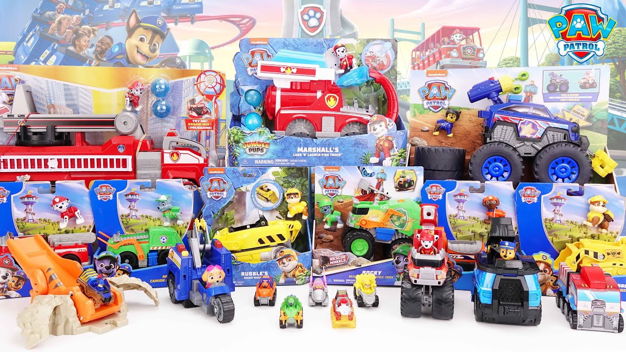 24 minutes of satisfying unboxing，The cool Paw Patrol Truck Stop Set ASMR | Review Toys