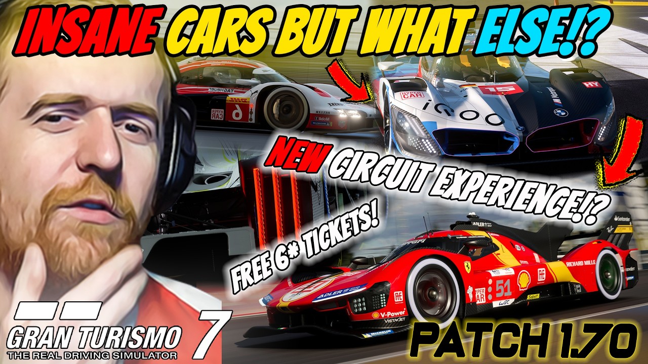 😍 5 НОВЫХ АВТО.. НОВЫЙ трек, впечатления и замена ДВИГАТЕЛЕЙ, патч 1.70! || Gran Turismo 7