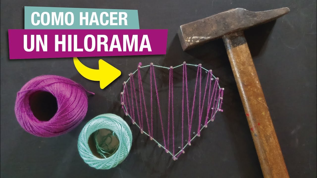 HILORAMA CORAZÓN paso a paso/fácil y sencillo