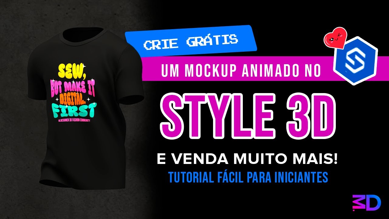 Style3D Versão GRATUITA: Criando um MOCKUP ANIMADO - Fácil - Iniciantes
