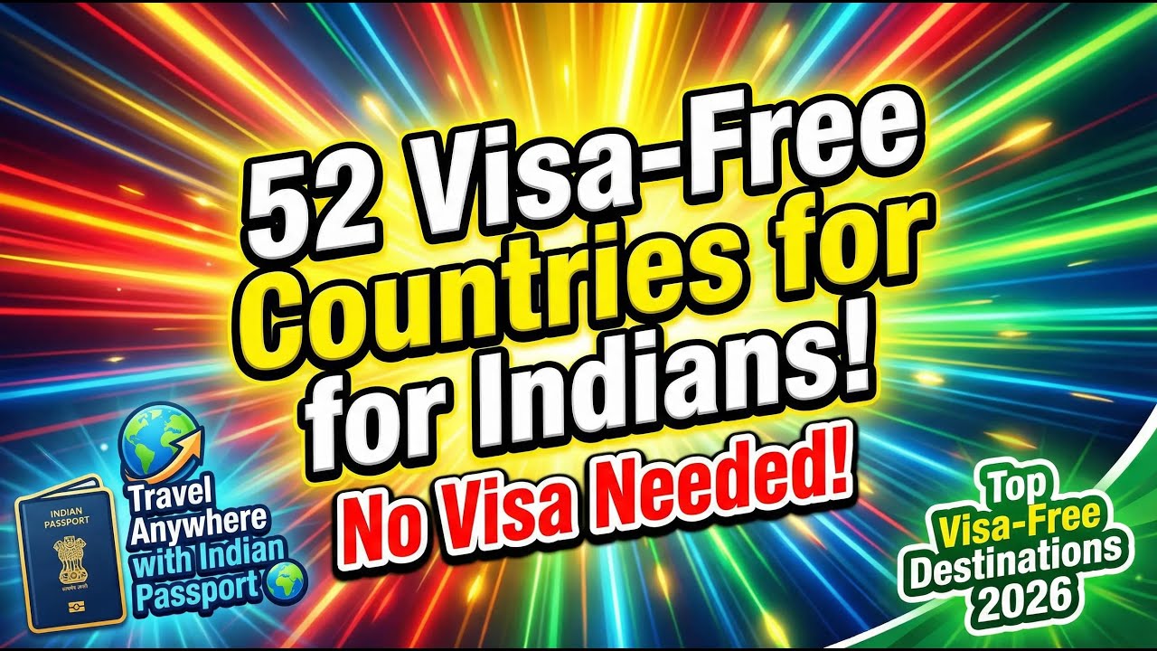 🌍 52 Visa‑Free Countries for Indian Passport Holders (2026 Update) | AmGogu Adventure