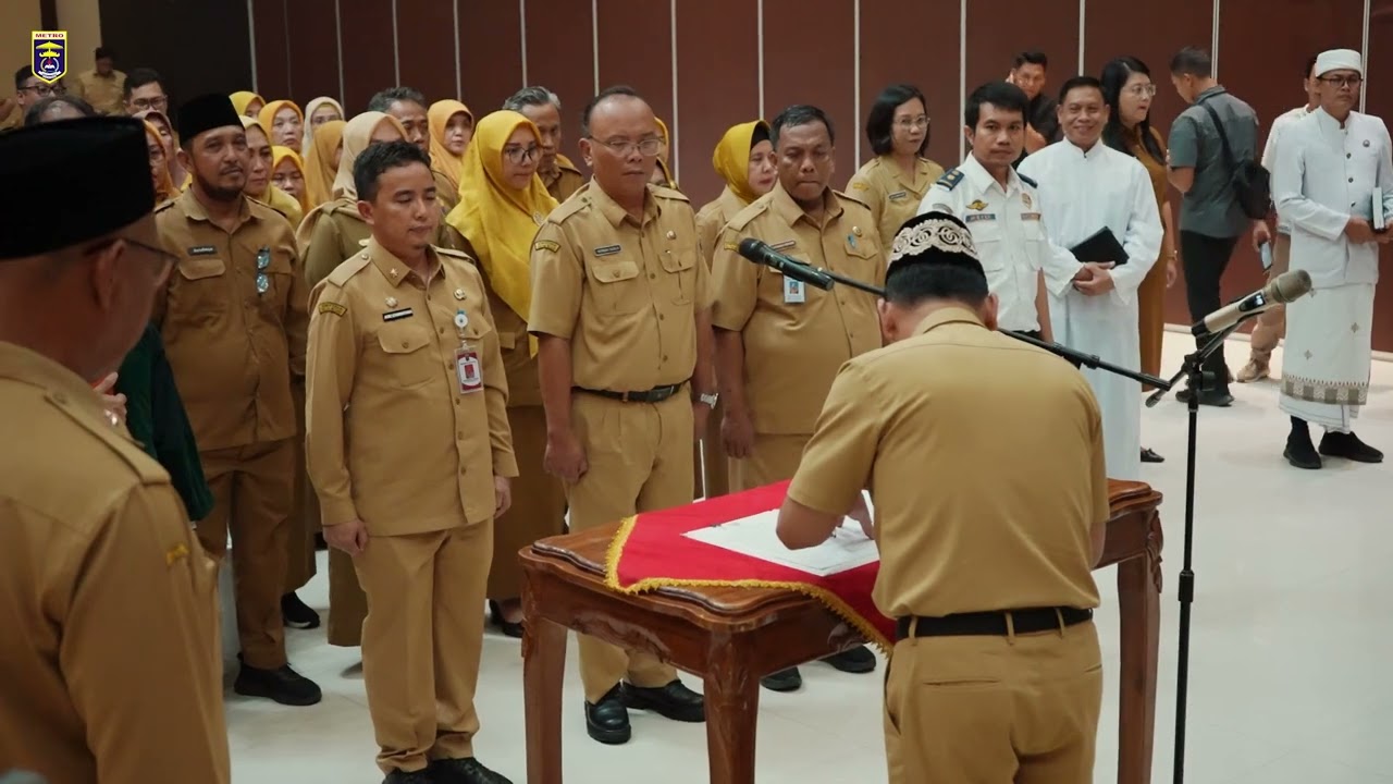 Wali Kota Metro Lantik 100 Pejabat Baru, Fokus pada Pelayanan Publik Lebih Baik. 02-03-2026