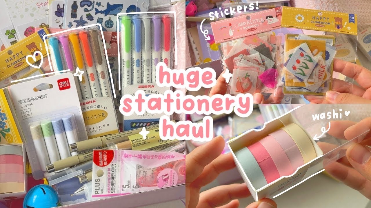 huge stationery haul 📓 affordable stationery for back to school, ft stationery pal