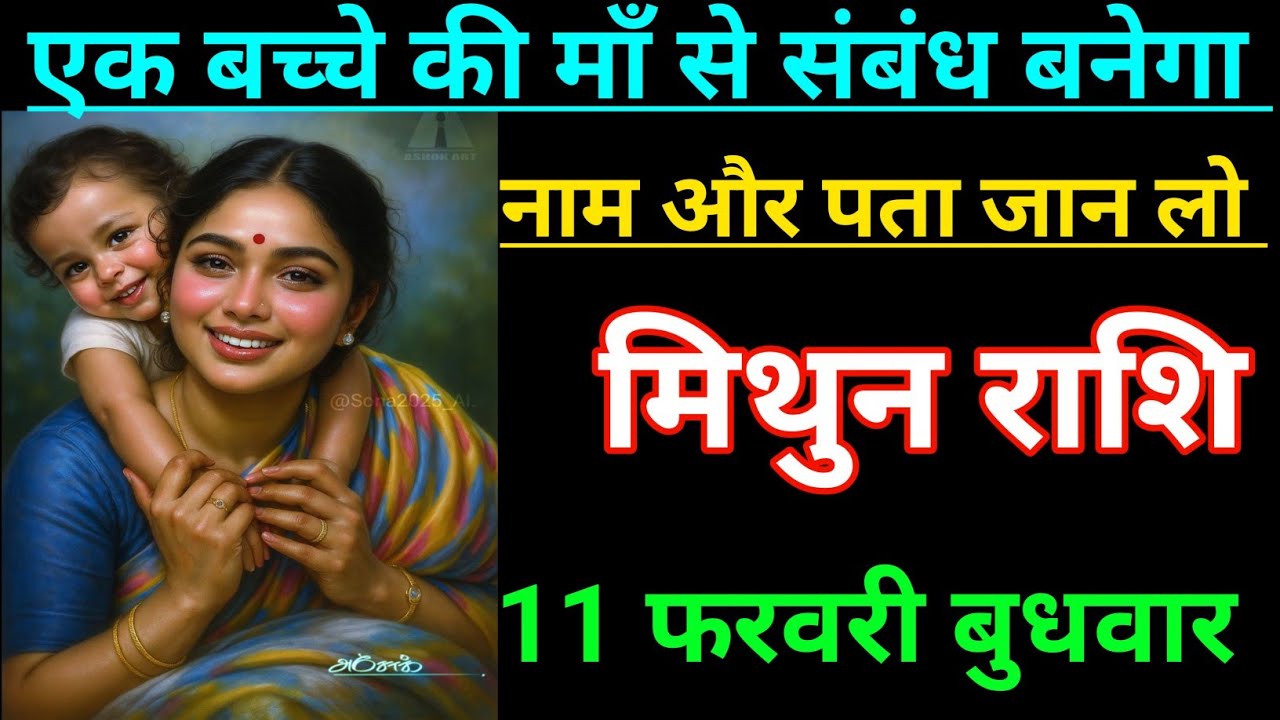 मिथुन राशि वालों एक बच्चे की मां से संबंध बनेगा नाम और पता जान लो जल्दी देखो Mithun Rashi, Gemini ♊