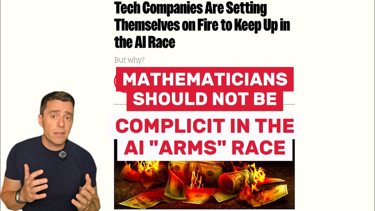 Mathematicians should NOT be complicit in the AI 