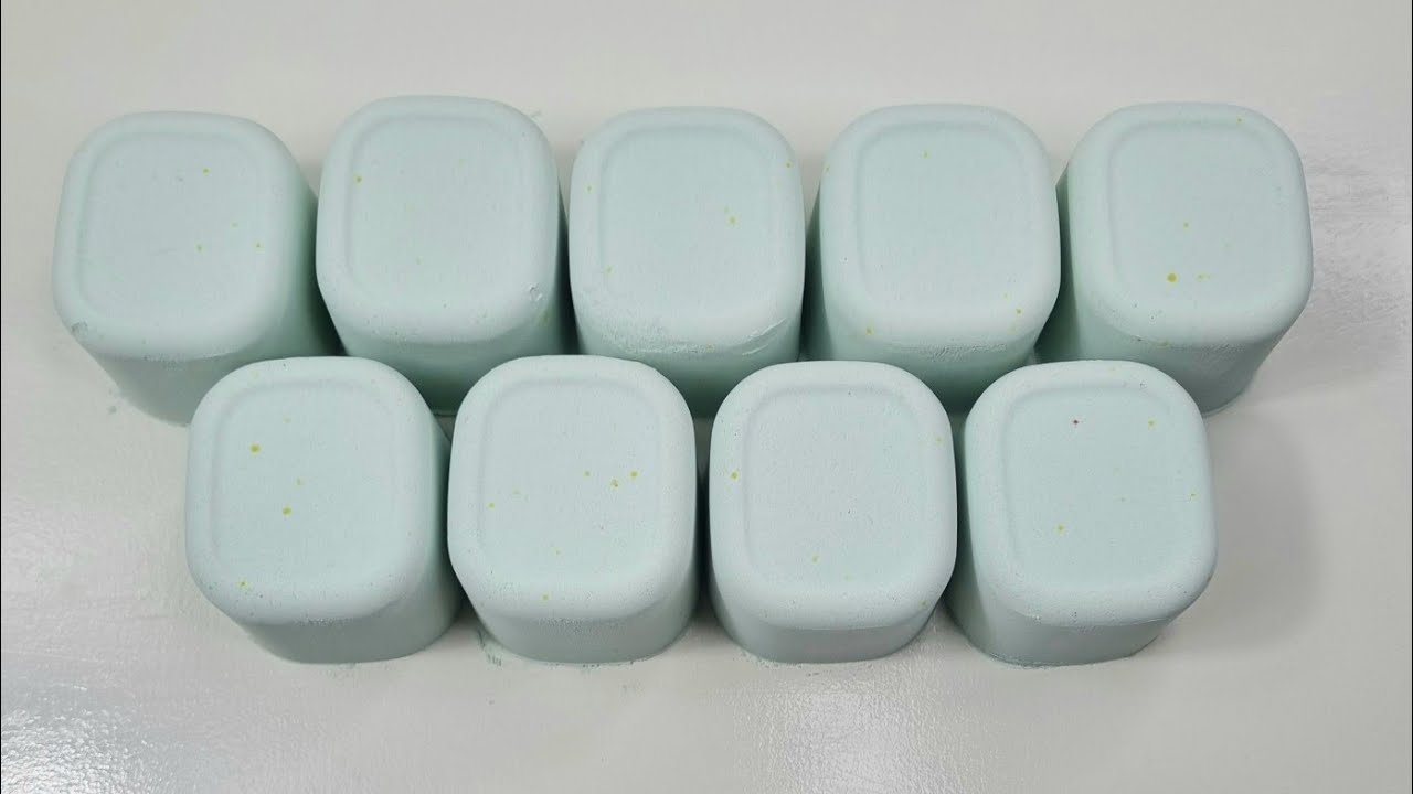 Mint Green White Cement Crush ASMR #trending #relax #asmr #satisfying #whitecement #explore
