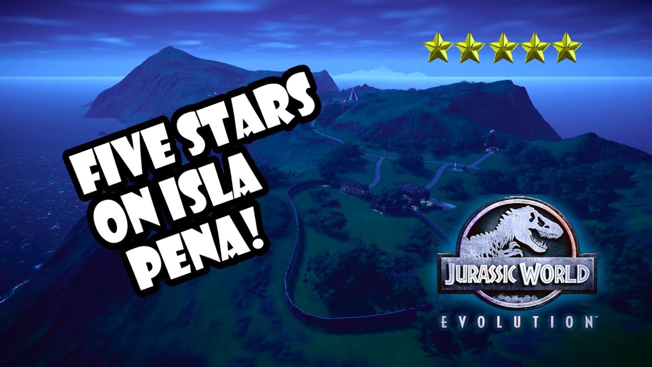 FIVE STARS ON ISLA PENA (UNLOCKING WOODLAND SKIN PATTERN) | JURASSIC WORLD: EVOLUTION GAMEPLAY
