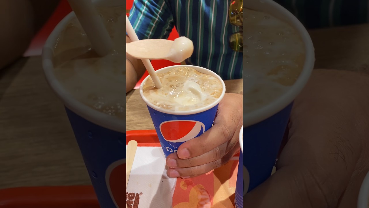 Coke Float ka Competitor 🥤 #burgerking #pepsi #foodreview #ashortaday