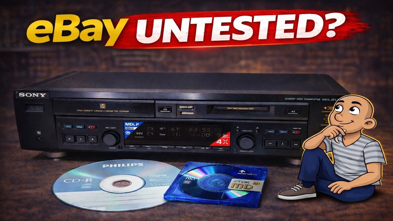 Untested Sony MX-D4 CD Minidisc Deck From eBay… Can I Fix It?