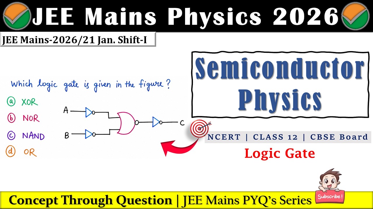 JEE Main 2026 | Semiconductor Physics🔥| 21st January Shift 1 | JEE Main PYQs | JEE\NEET Physics