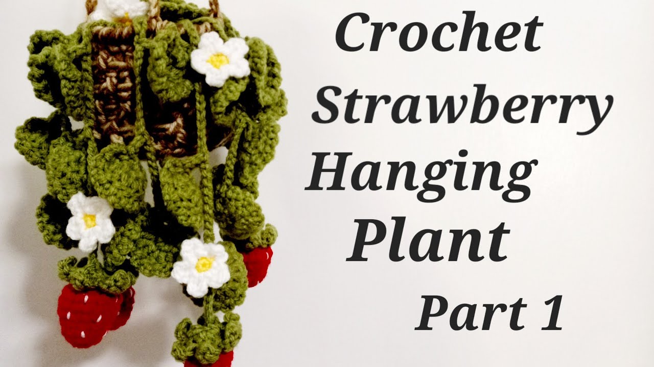Crochet Strawberry Plant how to make the leaves part 1