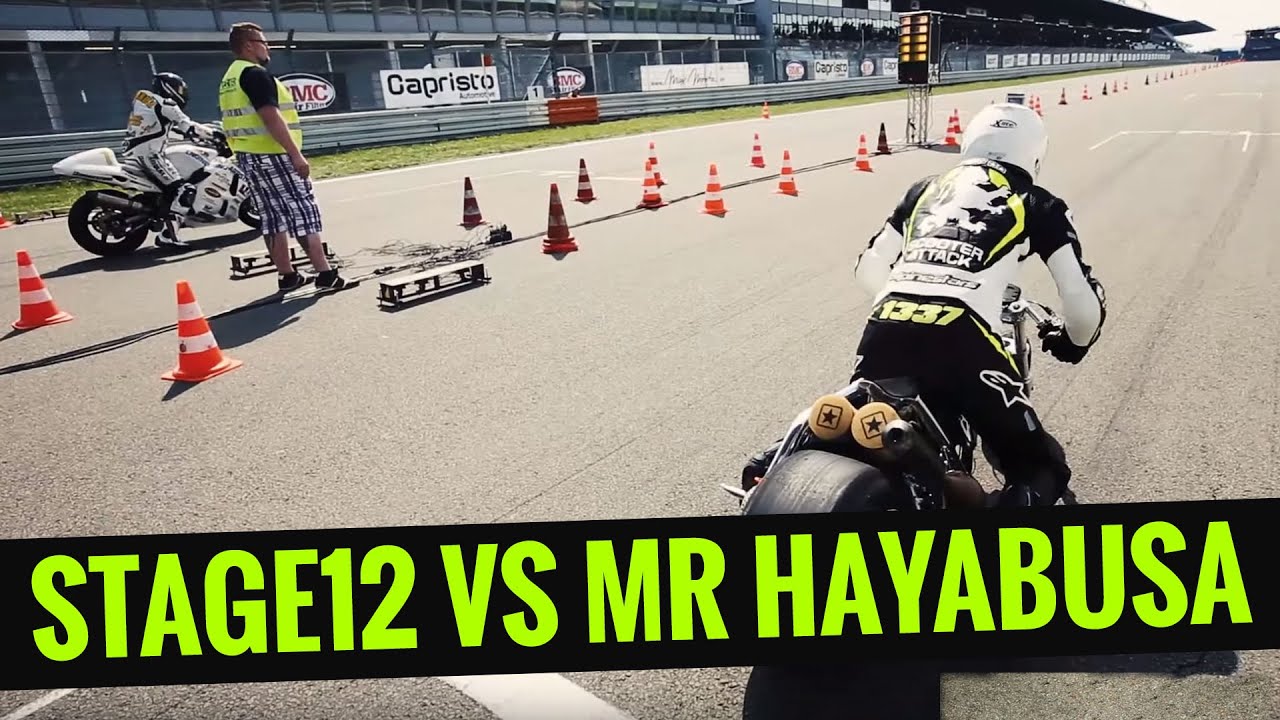 Scooter-Attack presents | Roller gegen Motorrad | Stage12 Sprinter vs Mr Hayabusa