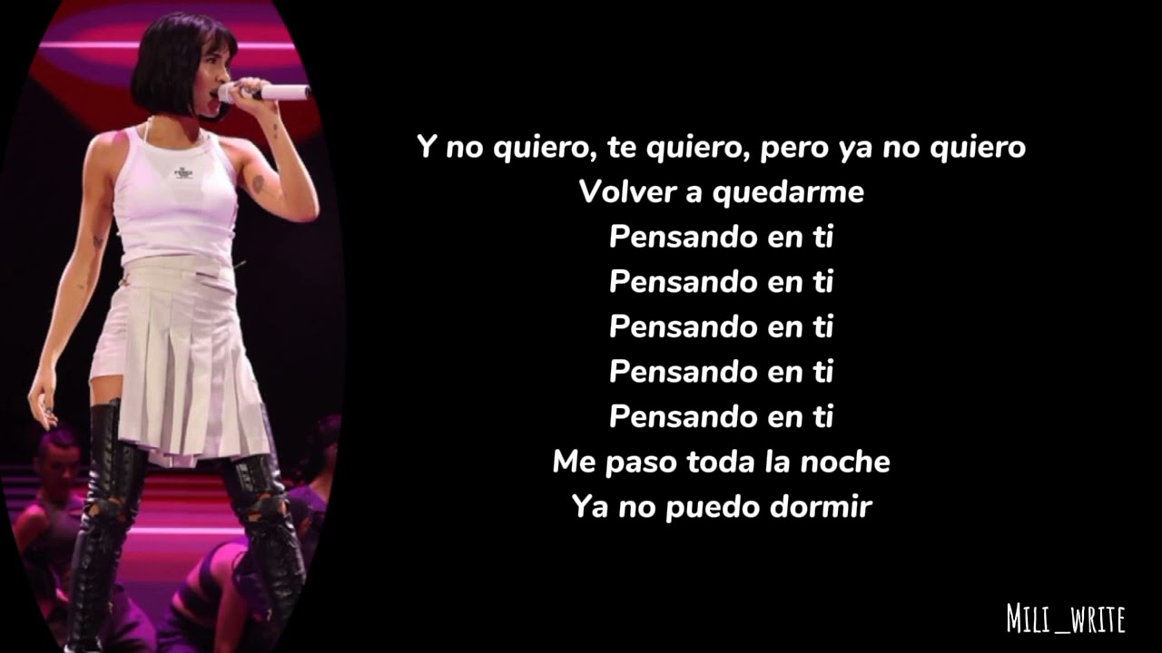 Aitana- Pensando en ti || (Letra/Lyrics) || ALPHA