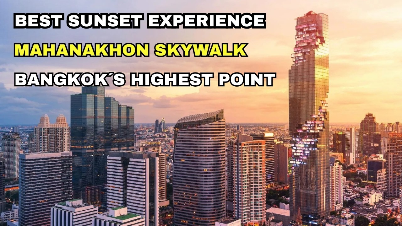 Walking on Glass at Mahanakhon Skywalk 😱 | Bangkok’s Highest View