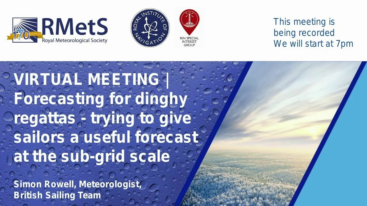 VIRTUAL MEETING | Forecasting for dinghy regattas