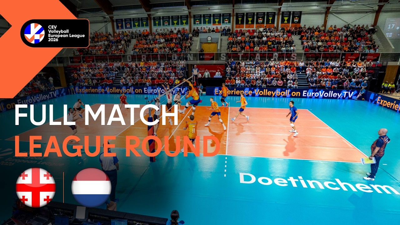 LIVE | Georgia vs. The Netherlands | CEV Volleyball European League 2026 | Men
