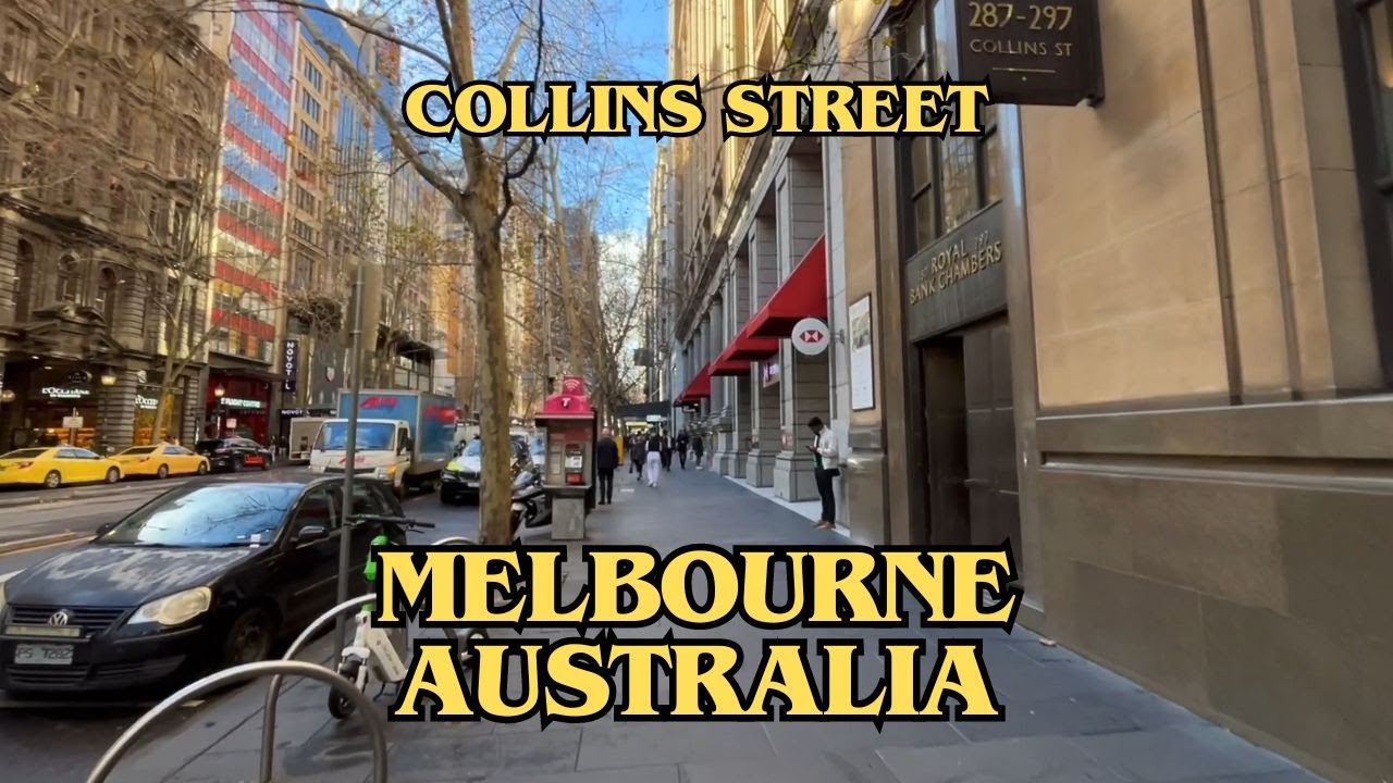 Exploring Melbourne Australia: City Walking Tour Along Collins Street 2023 (Part 2)