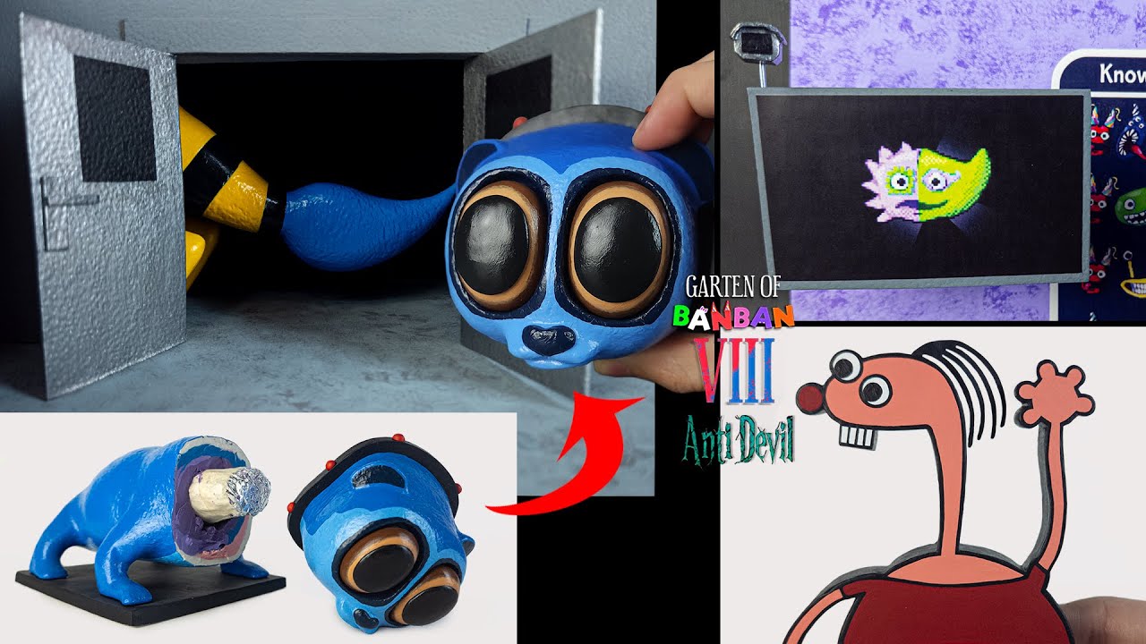 ESCULPIENDO a Diorama de BRUSHISTA, ASISTENTE BITTERGIGGLE, OONY BALLOONY con Plastilina - GoBB 8