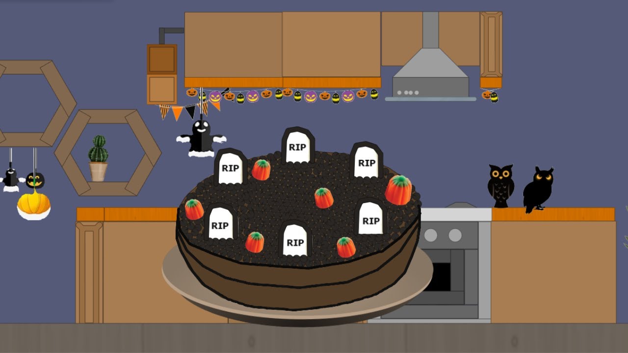 Graveyard Cake [ AlgoKitchen 34 / Halloween Themed ]