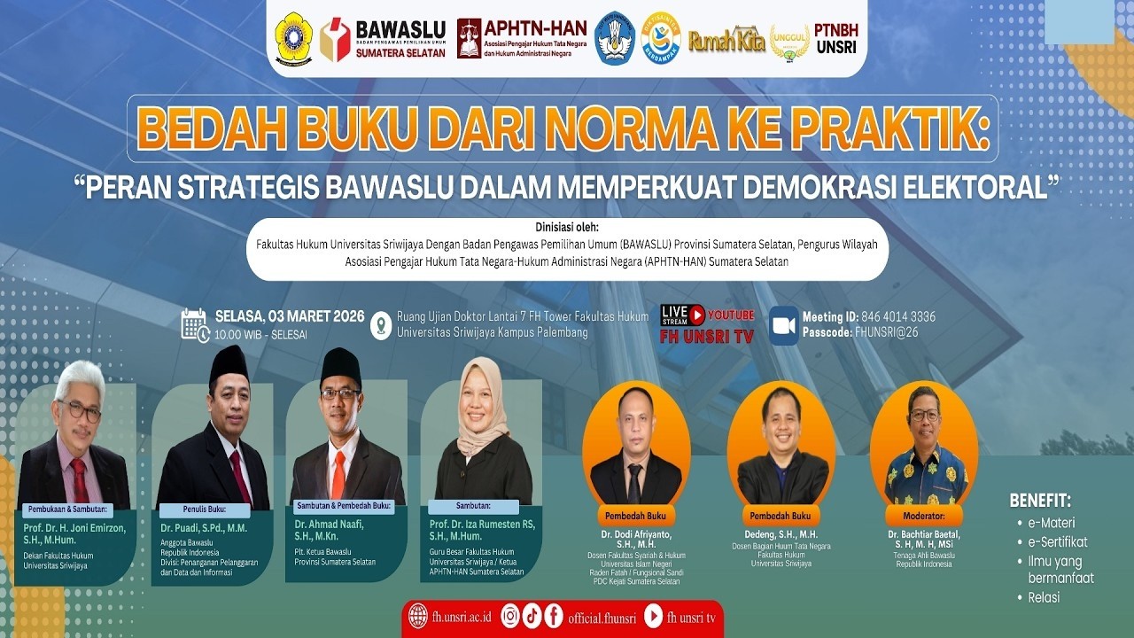 Bedah Buku dari Norma ke Praktik: 