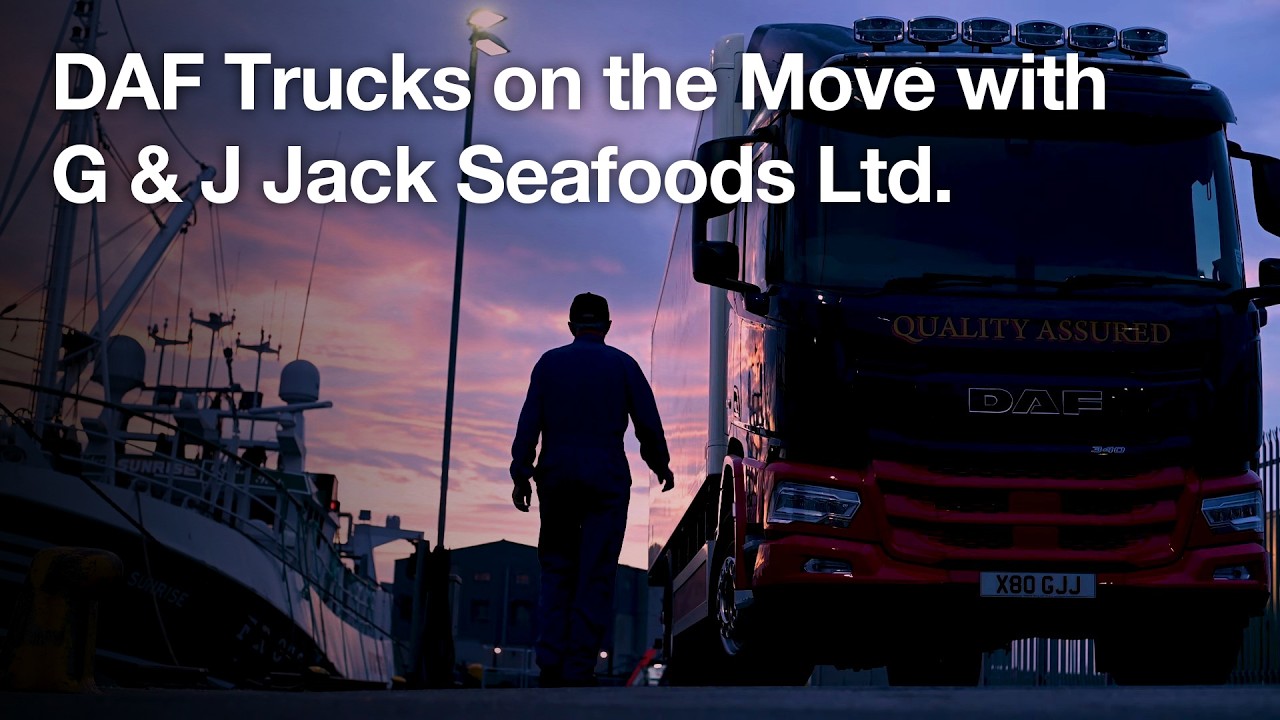 Грузовики DAF отправляются в путь с G & J Jack Seafoods Ltd.