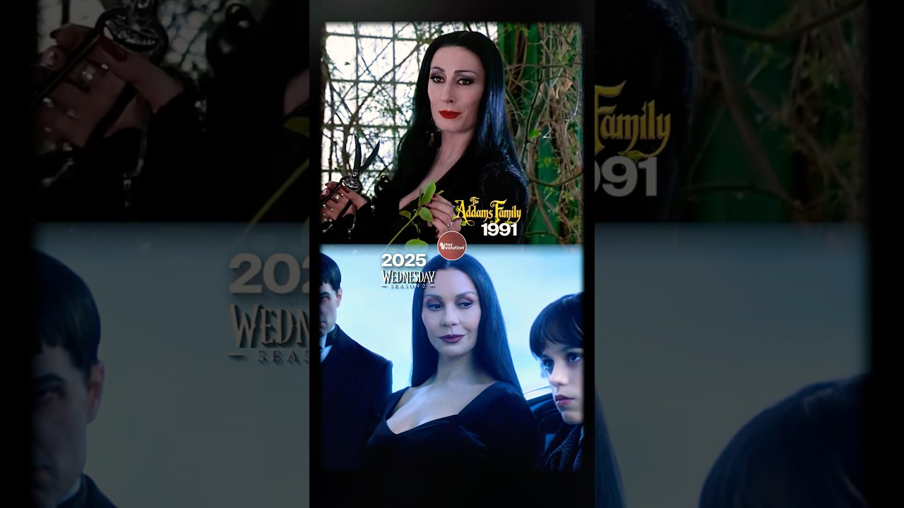 Same family, different eras&hellip; Wednesday vs Addams Family