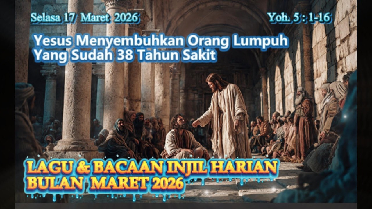 Lagu  Bacaan Injil Harian I Selasa 17.03.26 I✝️Yoh. 5:1-16✝️I  Yesus Menyembuhkan Orang Sakit Lumpuh