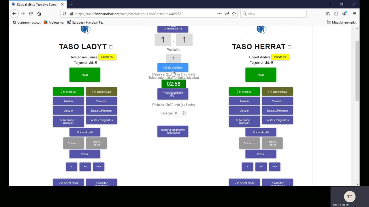 Live Score -otteluseuranta koulutusvideo