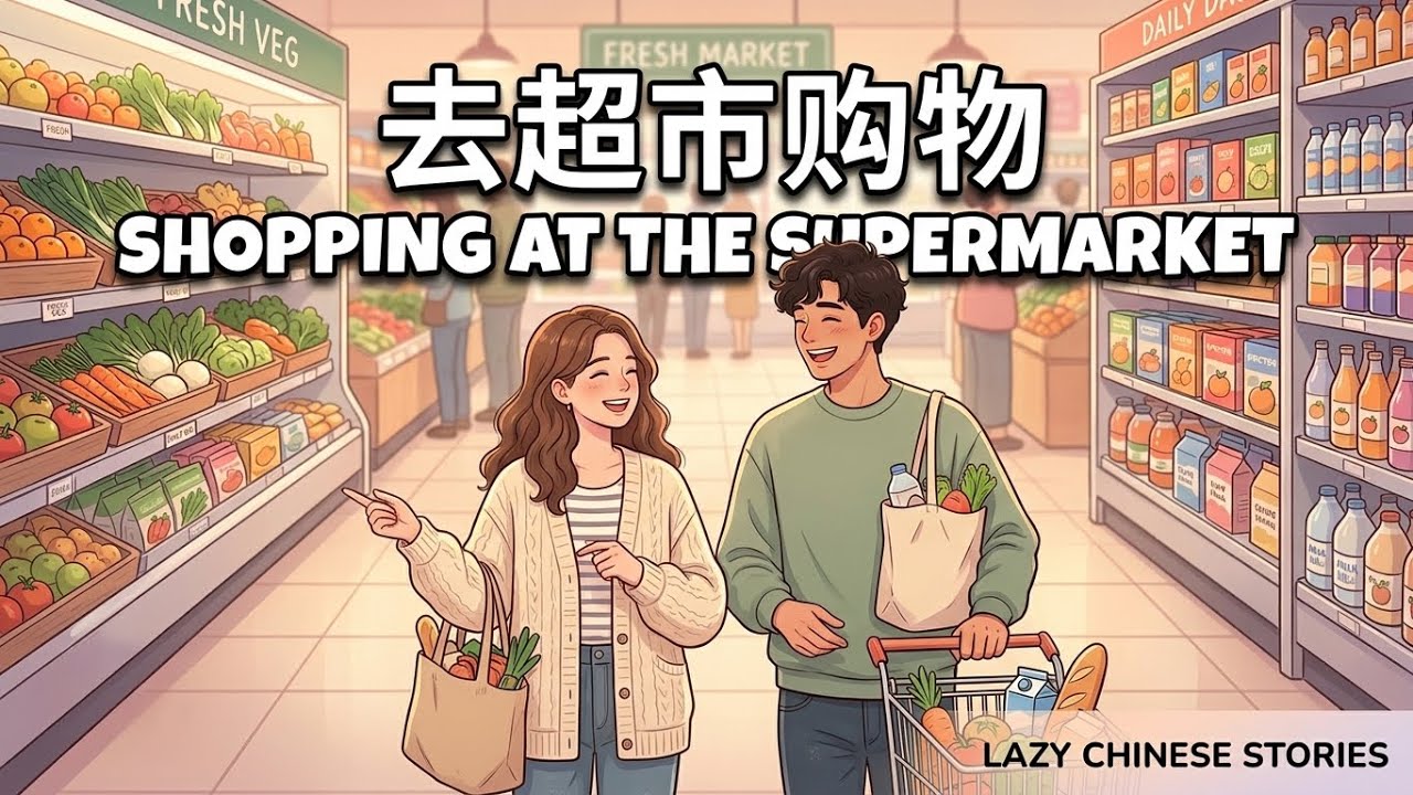 HSK 1-2 | Поход в супермаркет (去超市购物) 🛒🛍️ — Китайский язык для начинающих